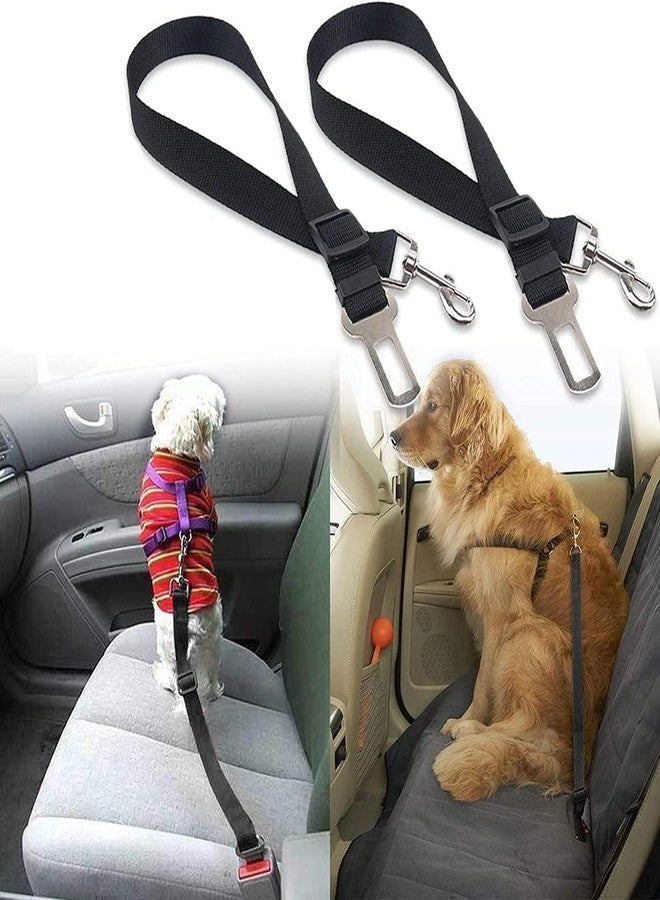 EVVIX 3-in-1 Dog Car Seat Belt, Dog Short Leash, Pet Car Harness Pet Safety Leash for Dogs & Cats Harness Adjustable (Pack of 2) - Image 1